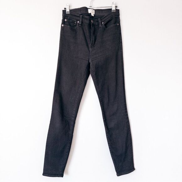 J. Crew Black Lookout High Rise Skinny Jean Size 27 - Picture 2 of 8